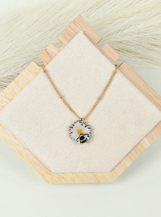 Collana in acciaio Ape e Margherita