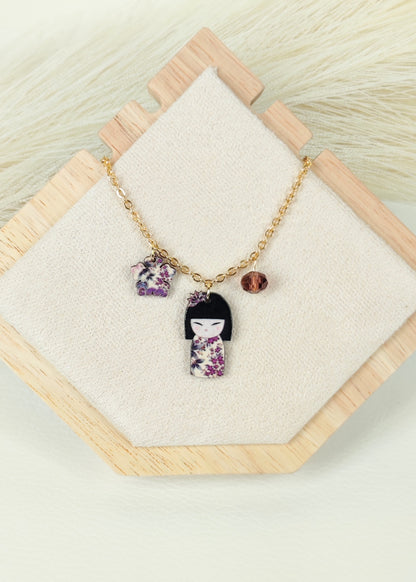 Collana in acciaio Kokeshi Light