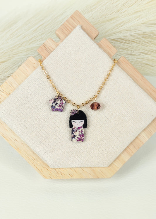 Collana in acciaio Kokeshi Light