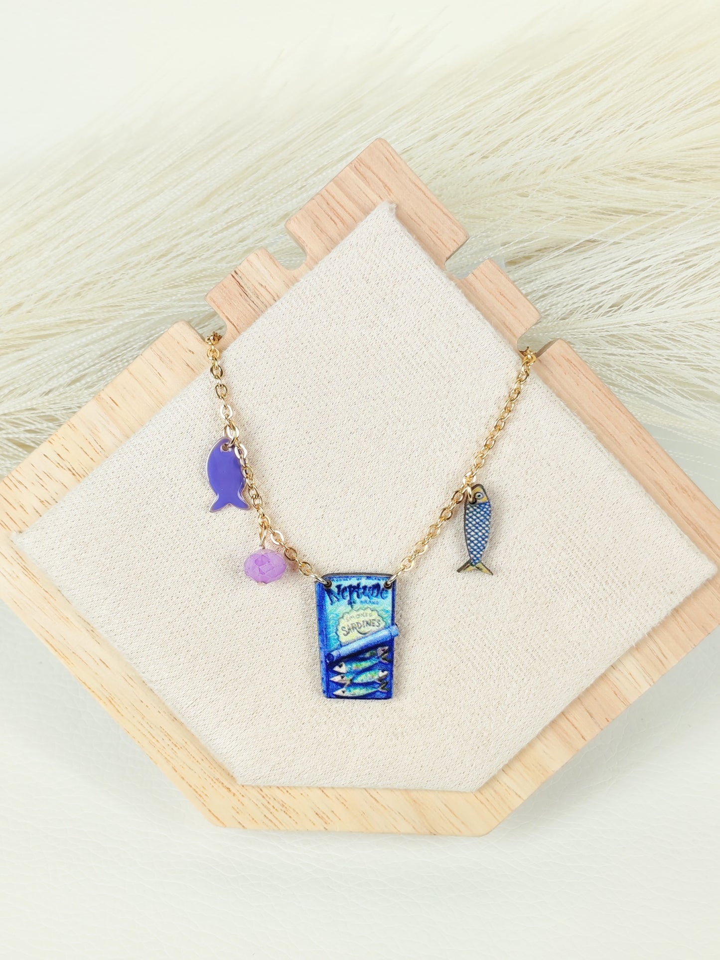 Collana in acciaio Sardine Light