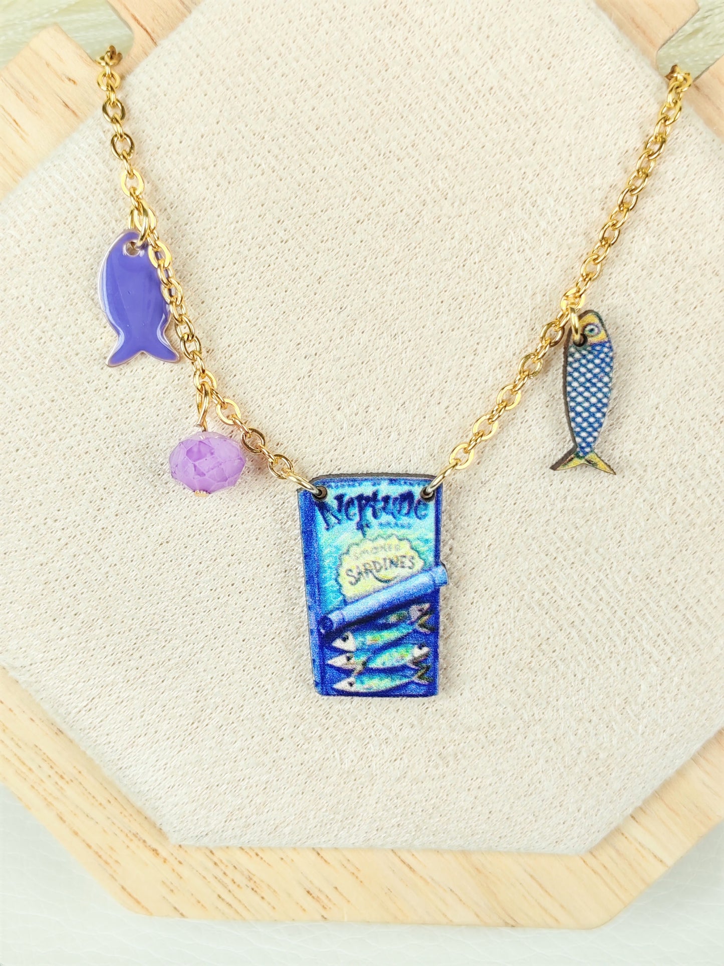 Collana in acciaio Sardine Light
