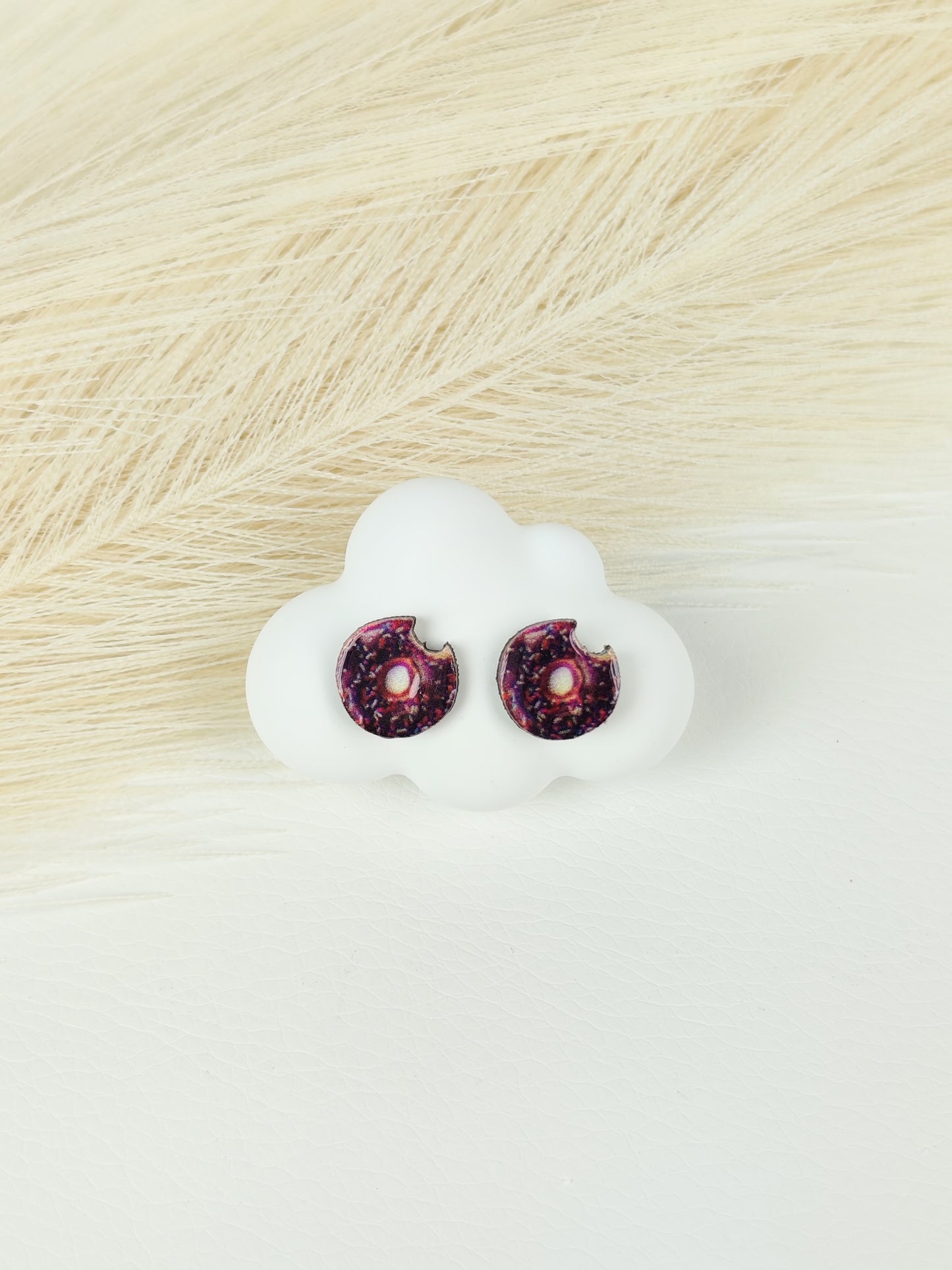Orecchini a lobo donut cioccolato