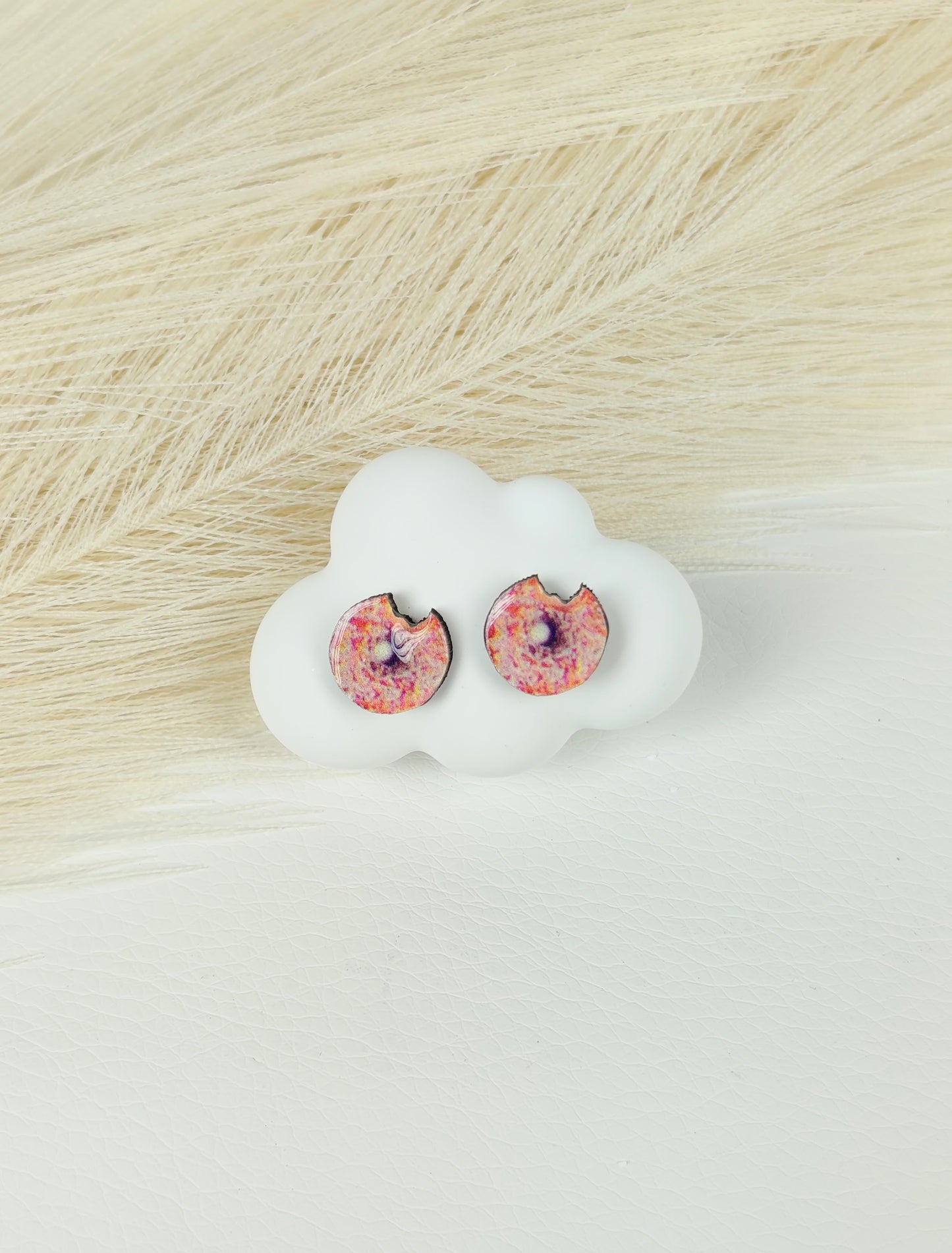 Orecchini a lobo donut zucchero
