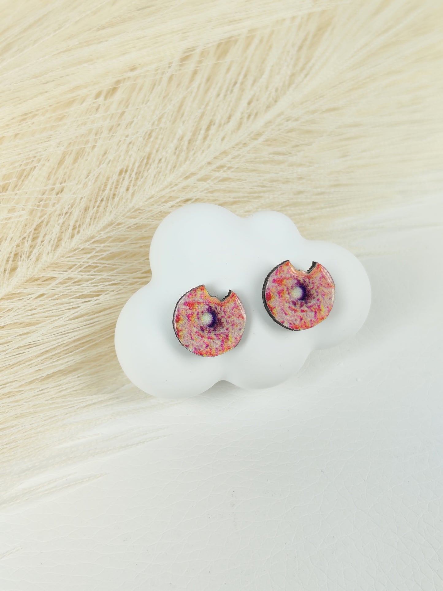 Orecchini a lobo donut zucchero