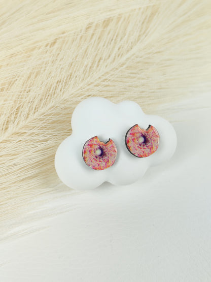 Orecchini a lobo donut zucchero