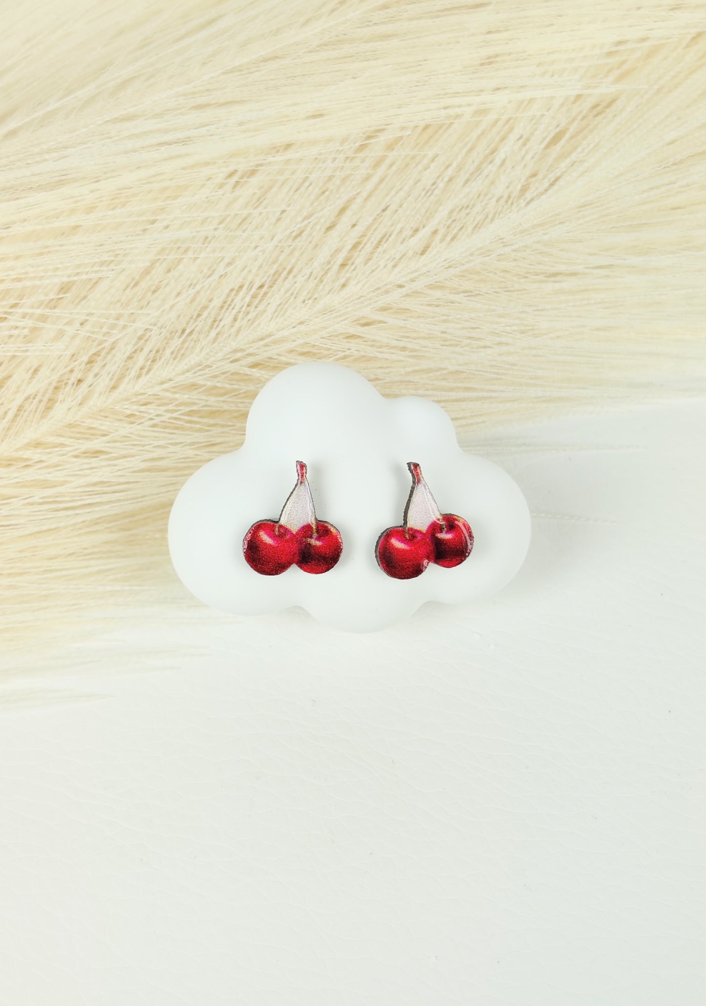 Orecchini a lobo ciliegie