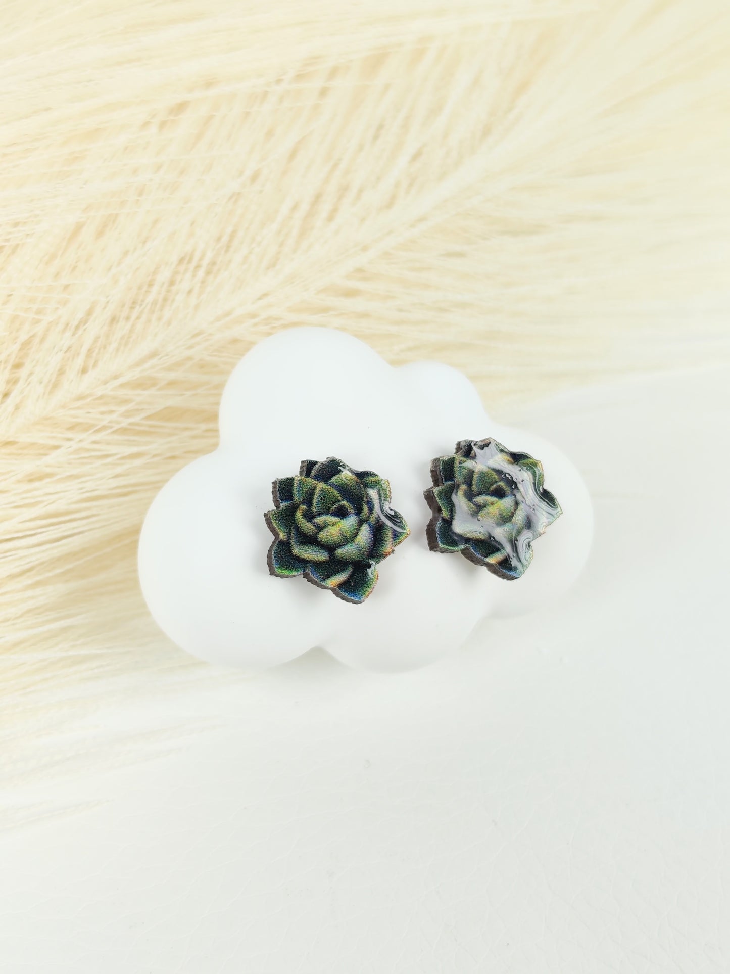 Orecchini a lobo succulent