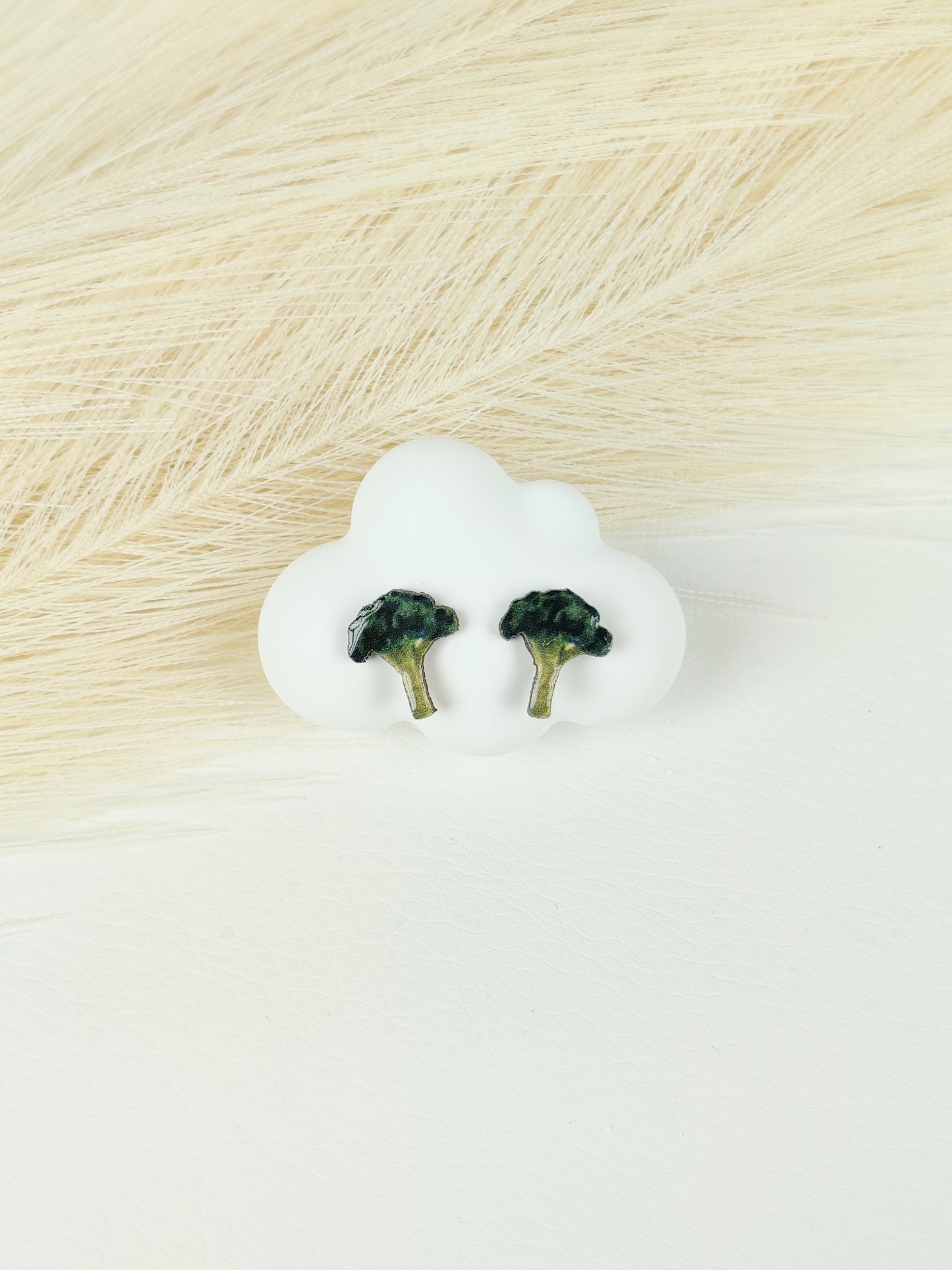 Orecchini a lobo broccolo