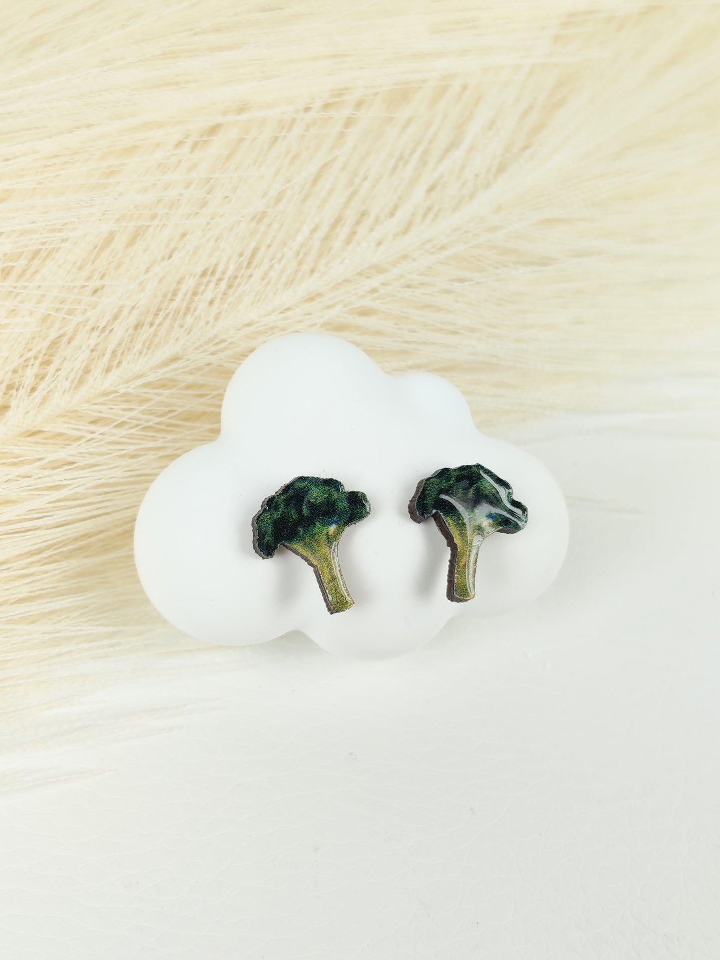 Orecchini a lobo broccolo