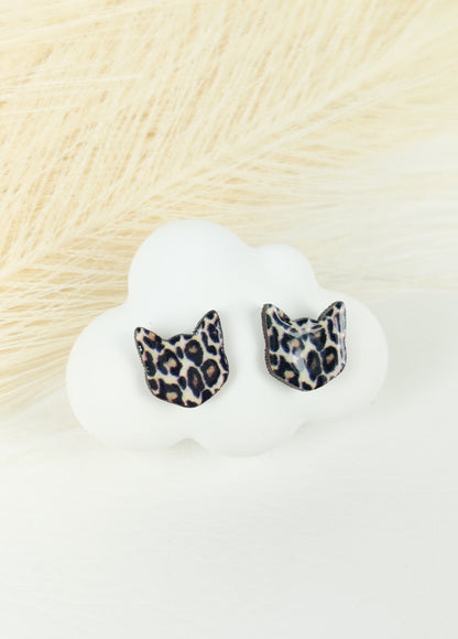 Orecchini a lobo Gatto leopardato
