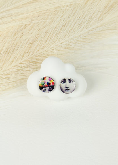 Orecchini a lobo Fornasetti 3