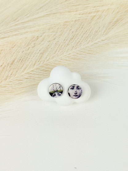 Orecchini a lobo Fornasetti 2