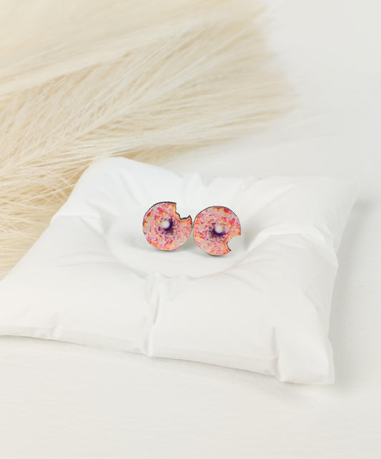 Orecchini a lobo donut zucchero