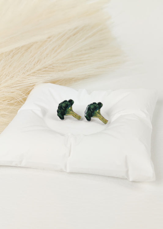 Orecchini a lobo broccolo