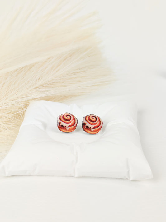 Orecchini a lobo cinnamon roll