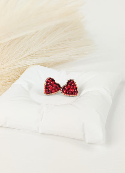 Orecchini a lobo crostata alle ciliegie
