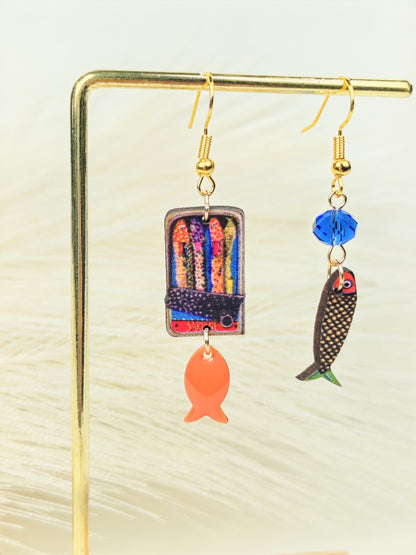 Orecchini Sardine Multicolor
