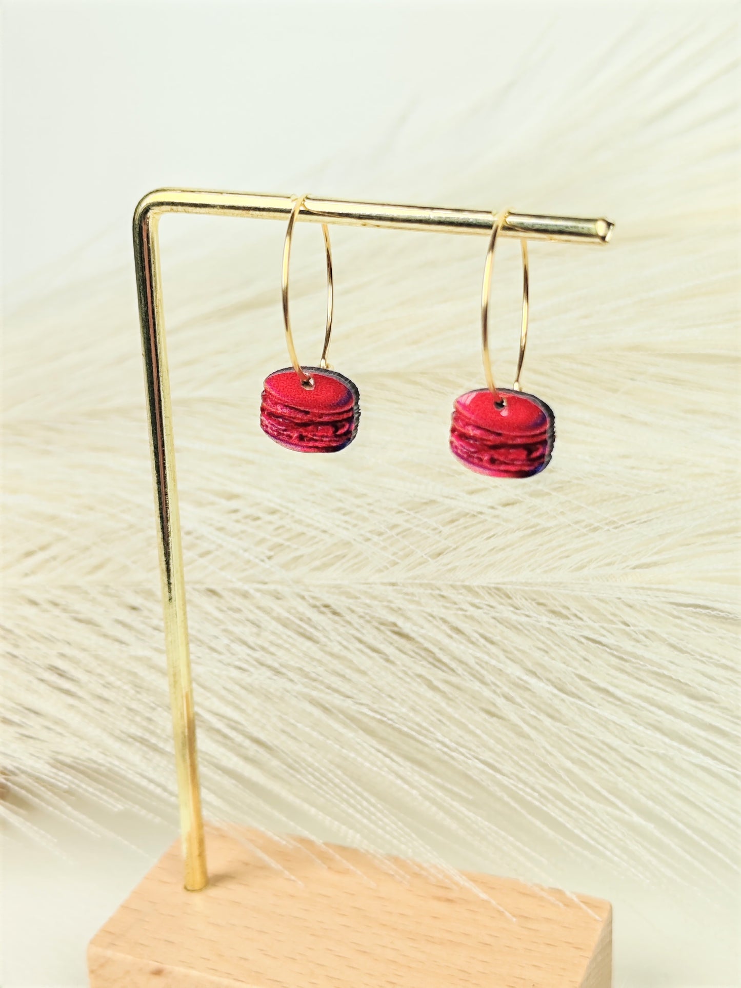Orecchini a cerchio macaron